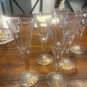 Elegant Clear cordial glasses ( 6) set